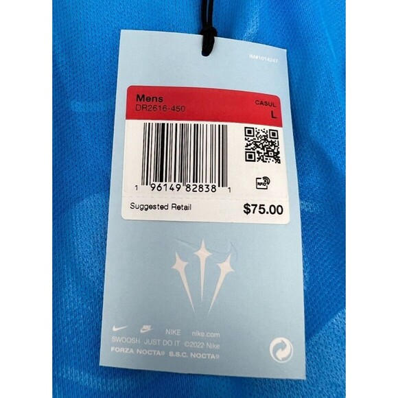 Nike x NOCTA Turks and Caicos Distant Regards Blue Home Jersey Size L DR2616-450 - Picture 8 of 10